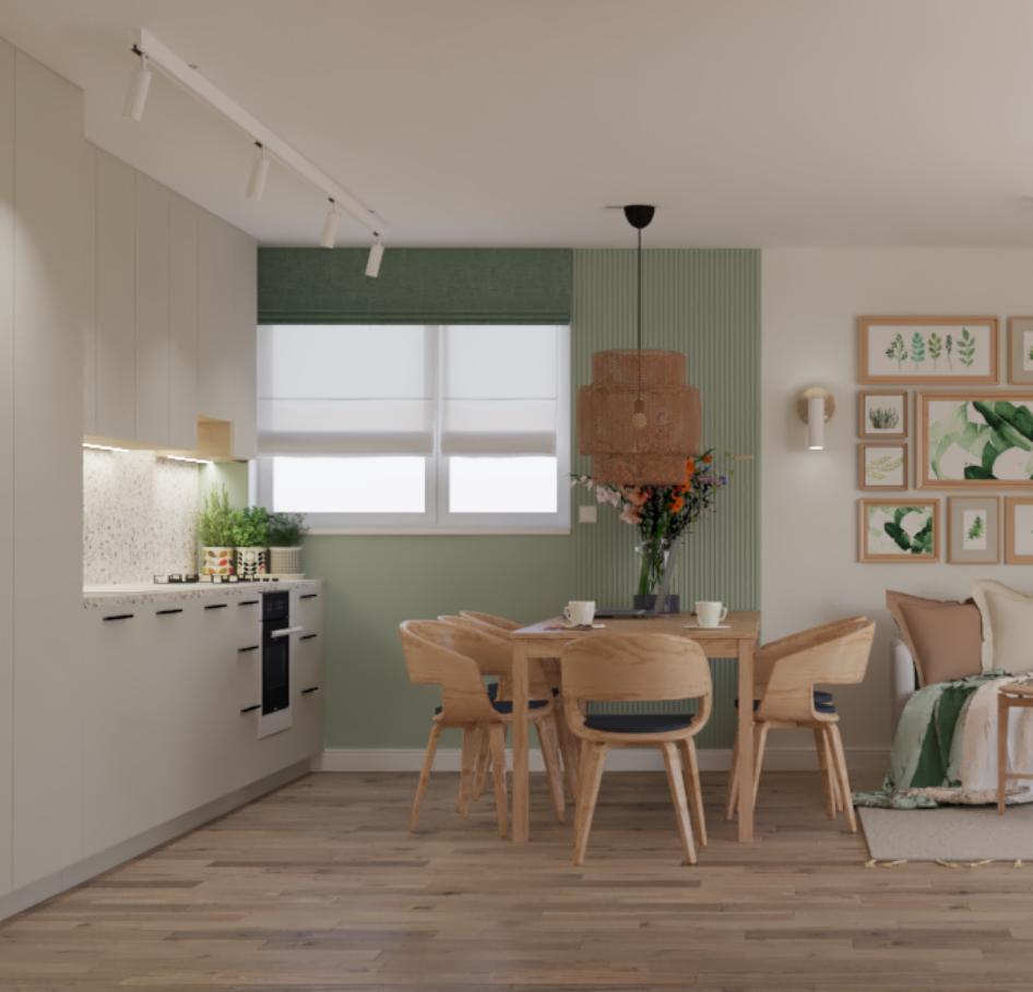 Oaza spokoju…prawie bez roślin czyli mieszkanie dla przyjezdnych